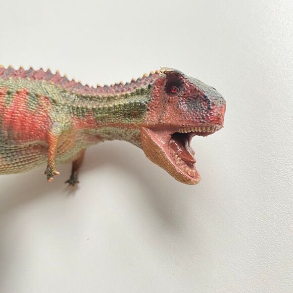 Jurassic Dinosaur Figure Carnotaurus Realistic Standing Crimson King 11” - Picture 4 of 4